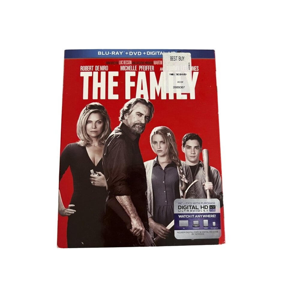 The Family Blu-Ray DVD Digital HD 2013 Action Comedy Movie Pre-Owned